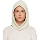 Rick Owens Off-White Tower Alpaca Knit Hood