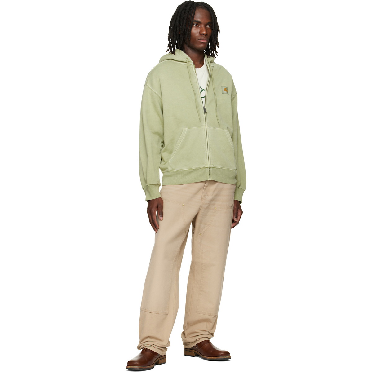 Carhartt Work In Progress Green Nelson Hoodie