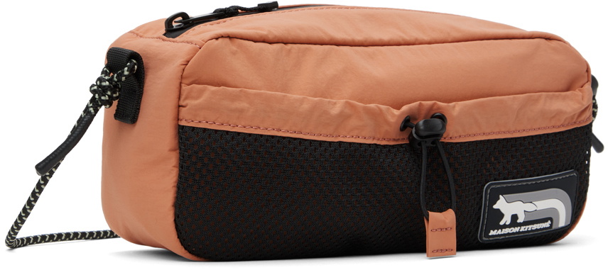 Maison Kitsuné Orange Flash Fox Crossbody Bag