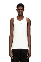 Diesel Cotton tank top with logo - T-Shirts Mens in White