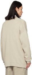 Margaret Howell Off-White Vented Sweater