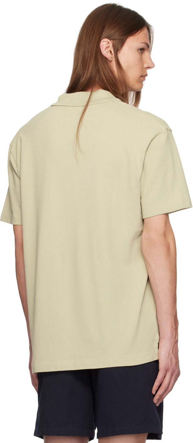 Maison Kitsuné Beige Bold Fox Head Patch Comfort Polo