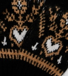 Khaite Domini Fair Isle cashmere gloves