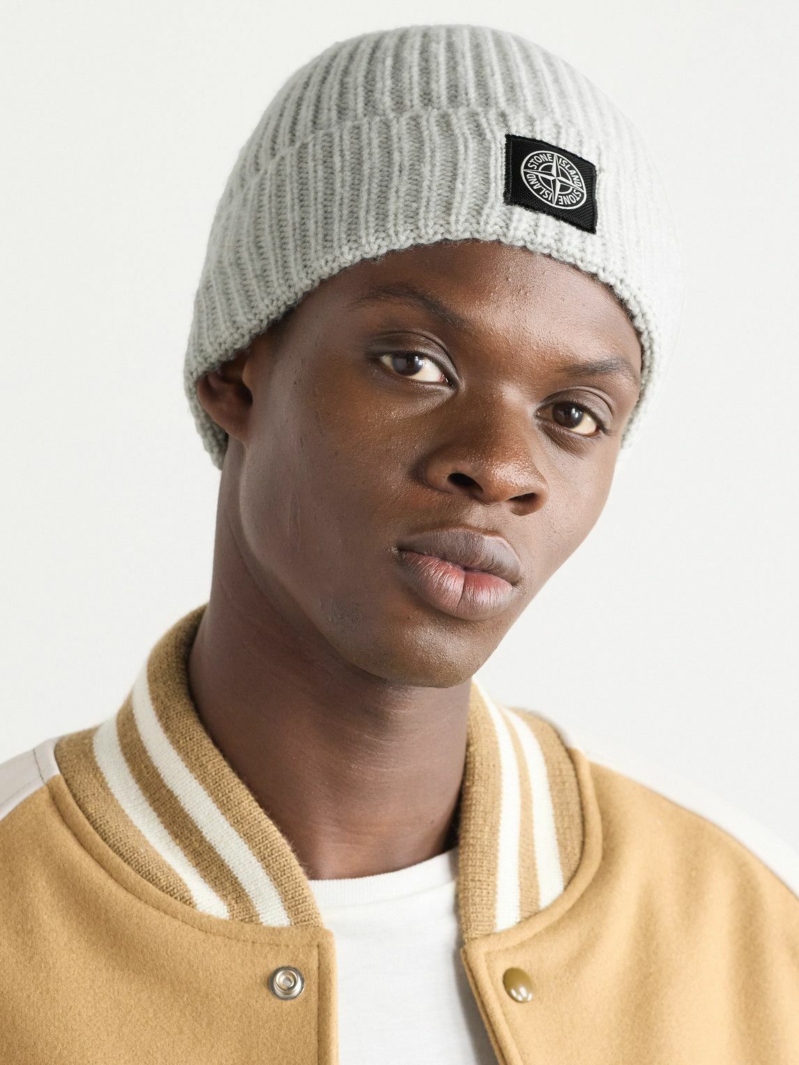 Stone Island - Logo-Appliquéd Ribbed Wool Beanie