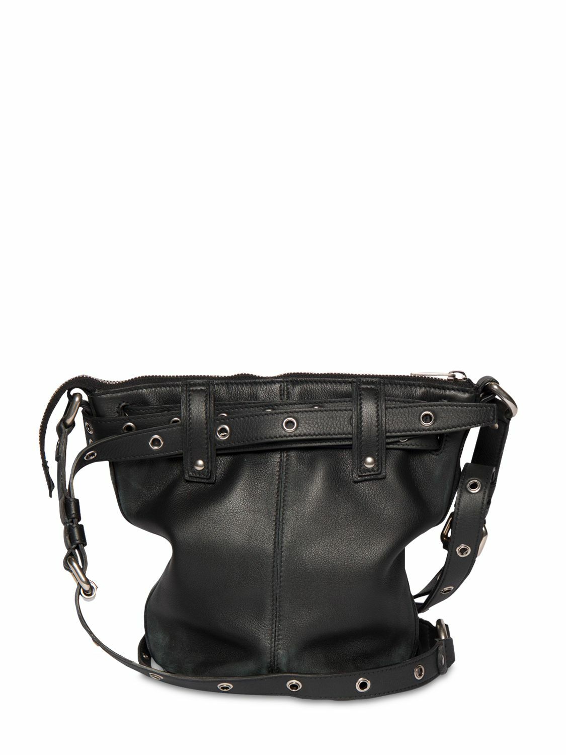 BALENCIAGA - Xs Emo Leather Bucket Bag Balenciaga