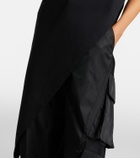 Alaïa Asymmetric cotton jersey T-shirt