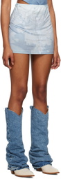 ELLISS SSENSE Exclusive Blue Miniskirt