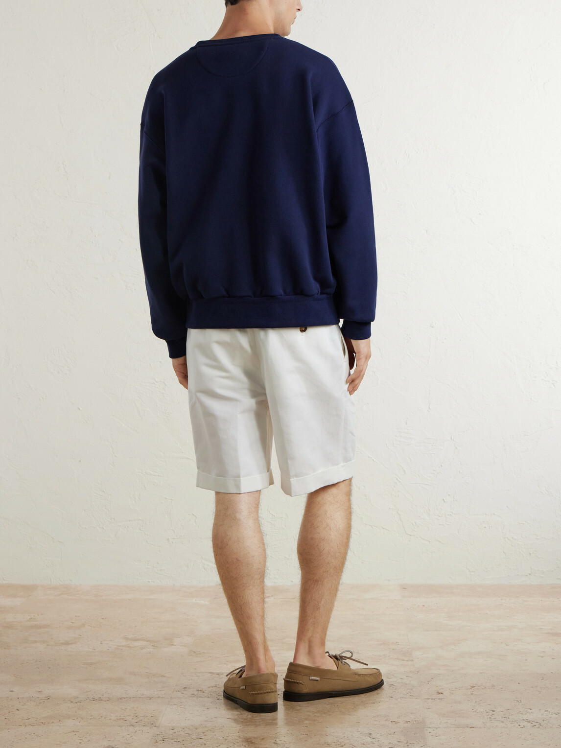 Polo Ralph Lauren - Wimbledon Logo-Embroidered Cotton Sweatshirt - Blue