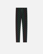Pinko Lightweight Love Birds Monogram Print Leggings Black/Multicoloured