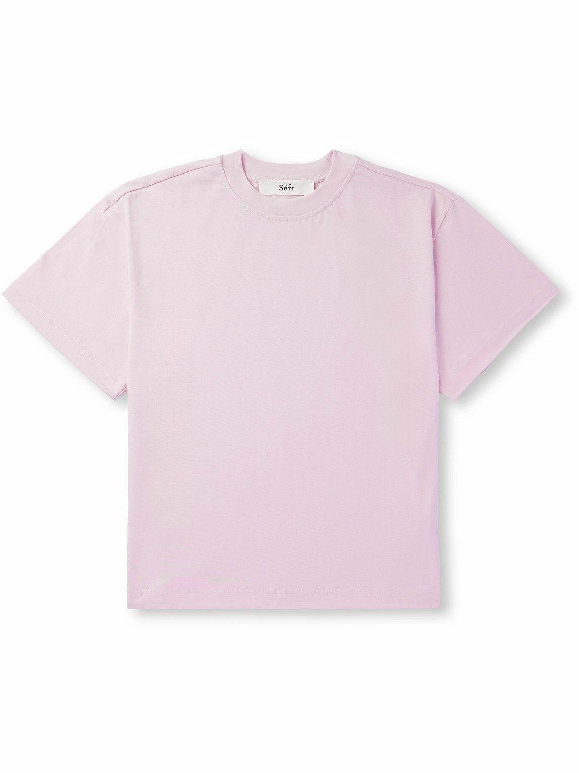 Séfr - Atelier Cotton-Jersey T-Shirt - Pink