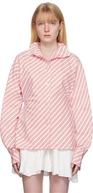 Photo: Talia Byre Pink Striped Shirt