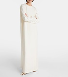 Gabriela Hearst Bridal Carlota caped silk and wool cady gown