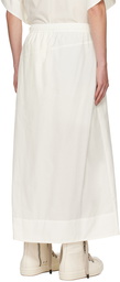 Julius Off-White Folded Wide Trousers