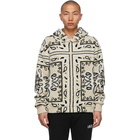 AMIRI Beige Fleece Bandana Print Jacket