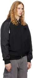 Dsquared2 Black Classic Zipped Bomber Jacket