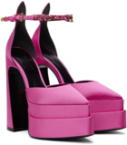 Versace Pink Aevitas Platform Heels