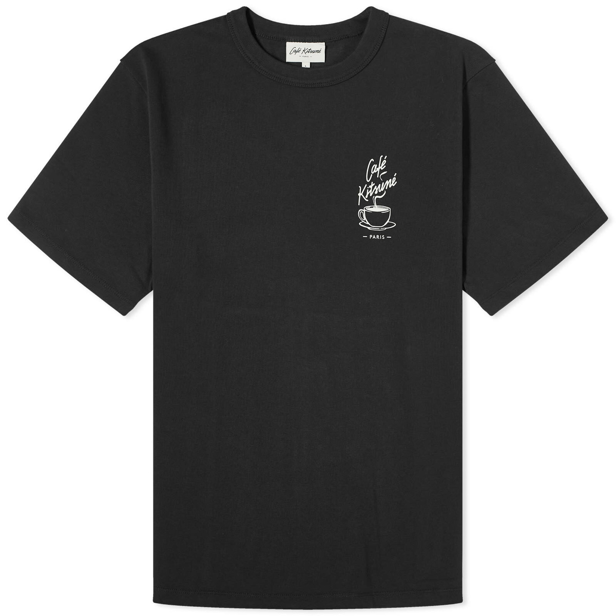 Cafe Kitsune Men's Café Kitsune Coffee Cup Relax T-Shirt in Black Cafe ...