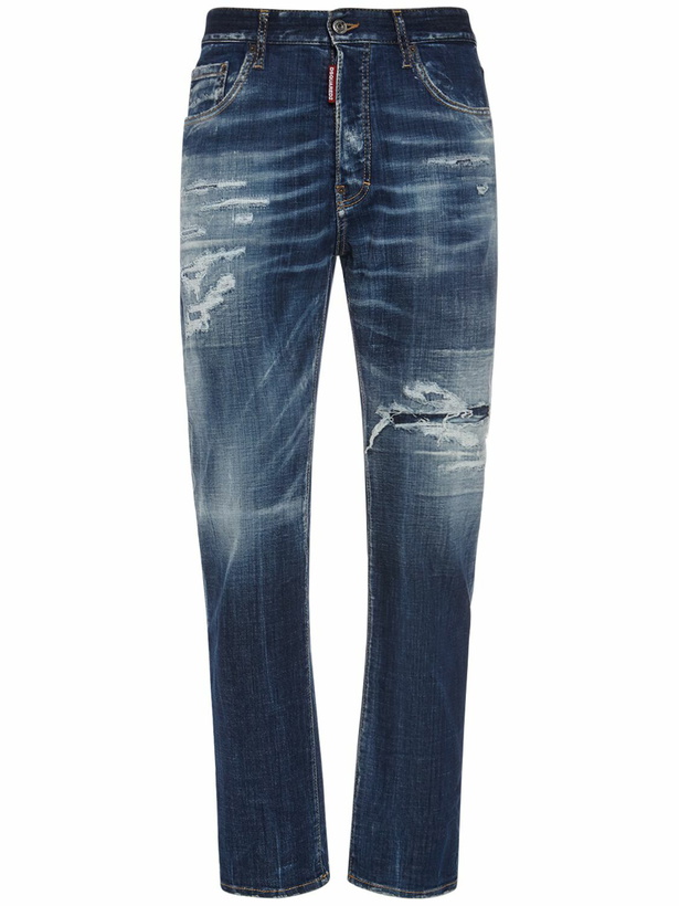 Photo: DSQUARED2 - 642 Fit Cotton Denim Jeans