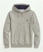 Brooks Brothers Men's Stretch Sueded Cotton Jersey Hoodie | Grey