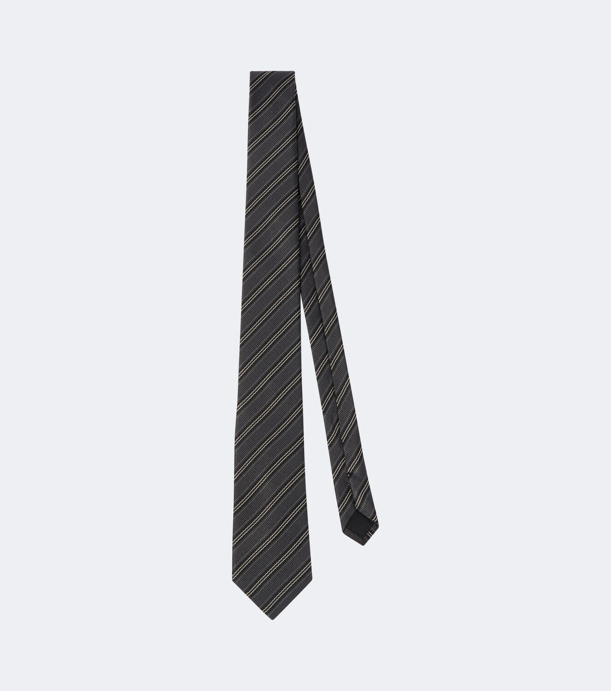 Saint Laurent Striped silk tie