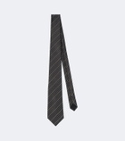 Saint Laurent Striped silk tie