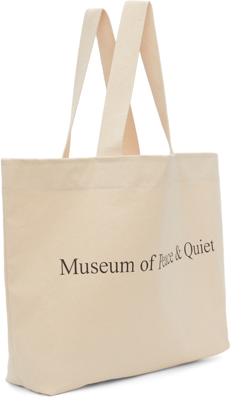 Museum of Peace & Quiet SSENSE Exclusive Beige Logo Tote