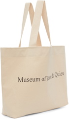 Museum of Peace & Quiet SSENSE Exclusive Beige Logo Tote