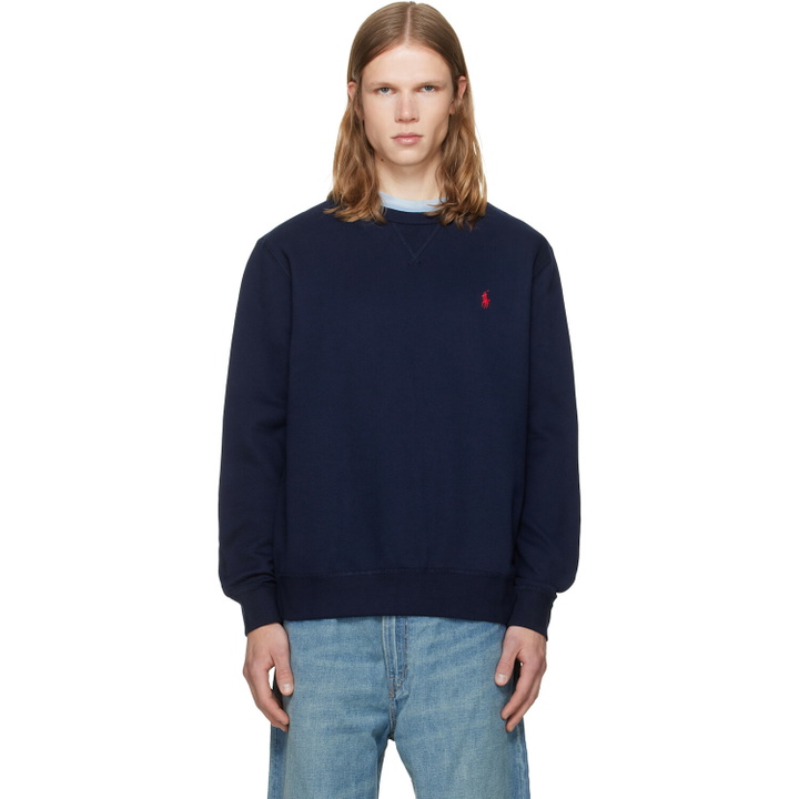 Photo: Polo Ralph Lauren Navy 'The RL Fleece' Sweatshirt