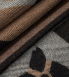 Gucci Jacquard wool and cashmere blanket