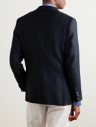 Brioni - Textured Wool and Cashmere-Blend Blazer - Blue