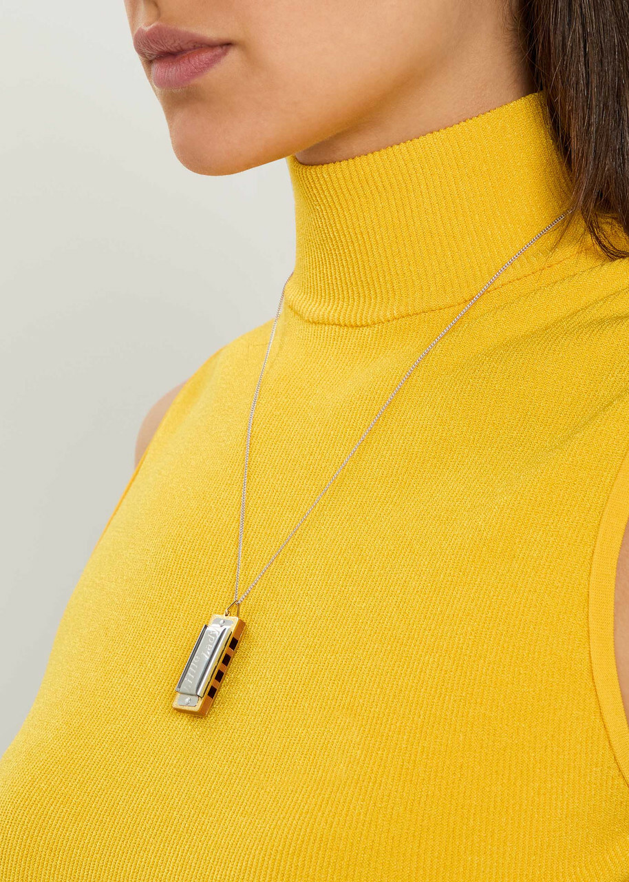 Lemaire Harmonica Rhodium-plated Necklace - Multicoloured - One Size