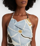 SIR Lola floral linen midi dress