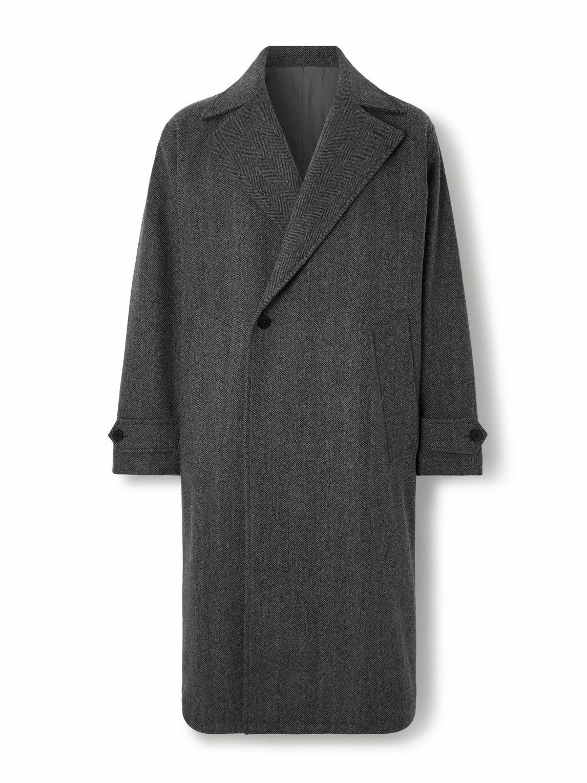 Stòffa - Asymmetric Wool Coat - Gray