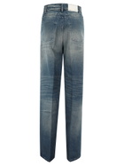 Random Identities Men Washed Denim Pants Woven
