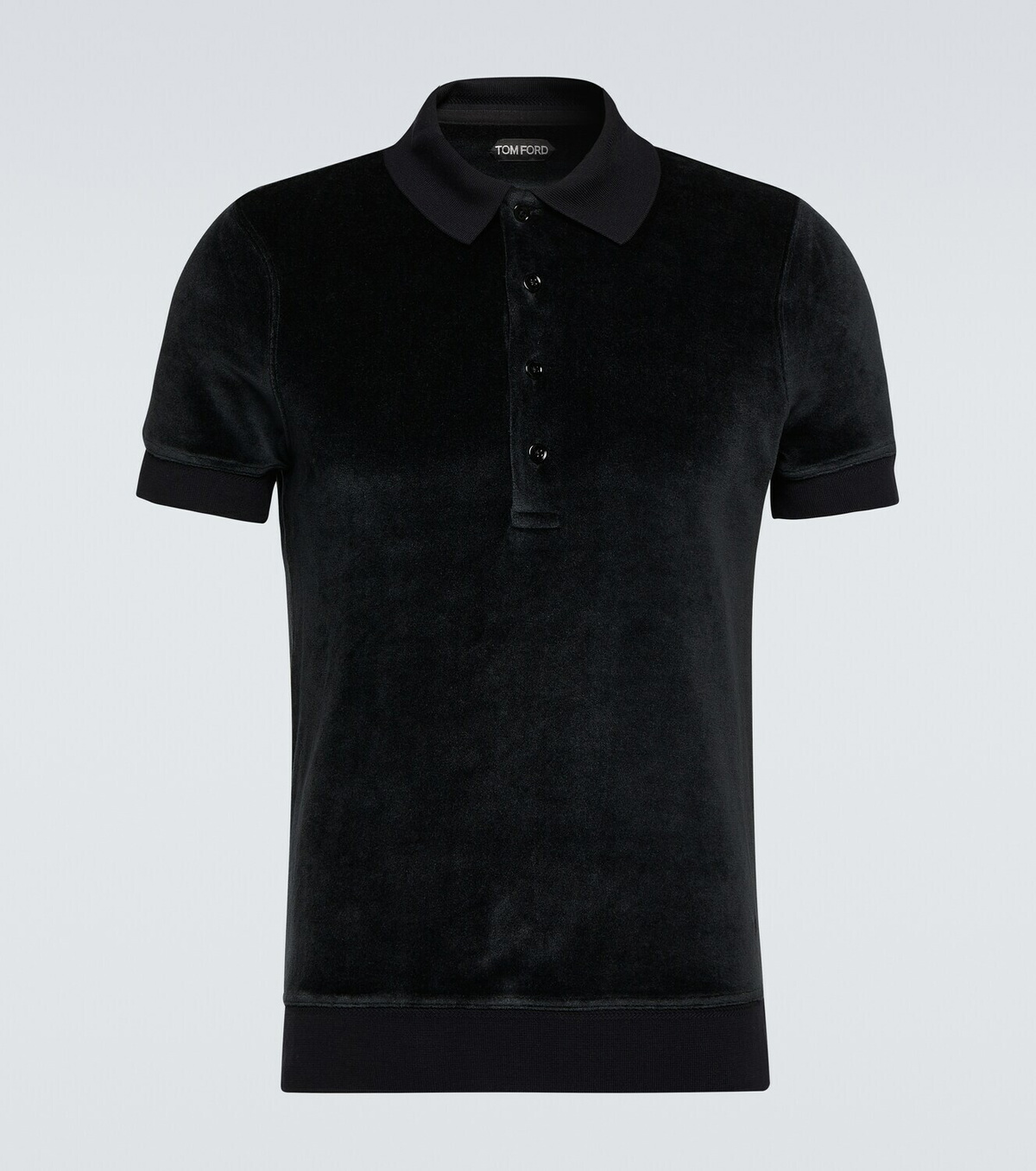 美品 BoTT CHECKERBOARD VELOUR POLO サンプル品 Tom Ford Velour polo shirt TOM FORD
