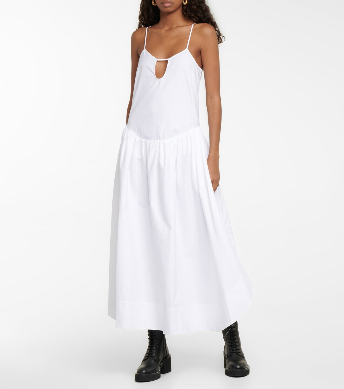 Khaite - Norelle cotton twill maxi dress Khaite