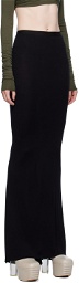 Rick Owens Lilies Black Slip Maxi Skirt