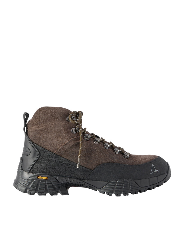 Photo: ROA - Andreas Hybrid Rubber-Trimmed Suede Hiking Boots - Brown