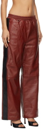 doublet Red Basketball Leather Pants