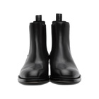 Alexander McQueen Black Metal Heel Chelsea Boots