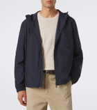 Tod's Leather-trimmed raincoat