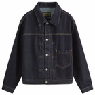 Uniform Bridge Men's Type-1 Denim Trucker Jacket in Indigo