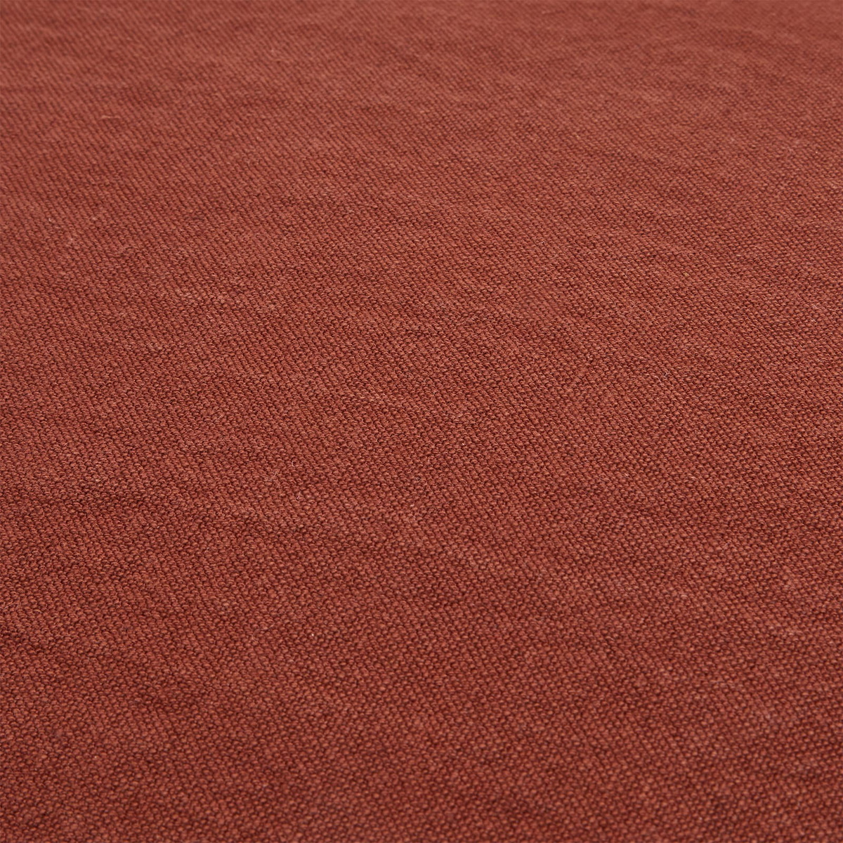 HAY Linen Cushion - 50x50cm in Iron Red 