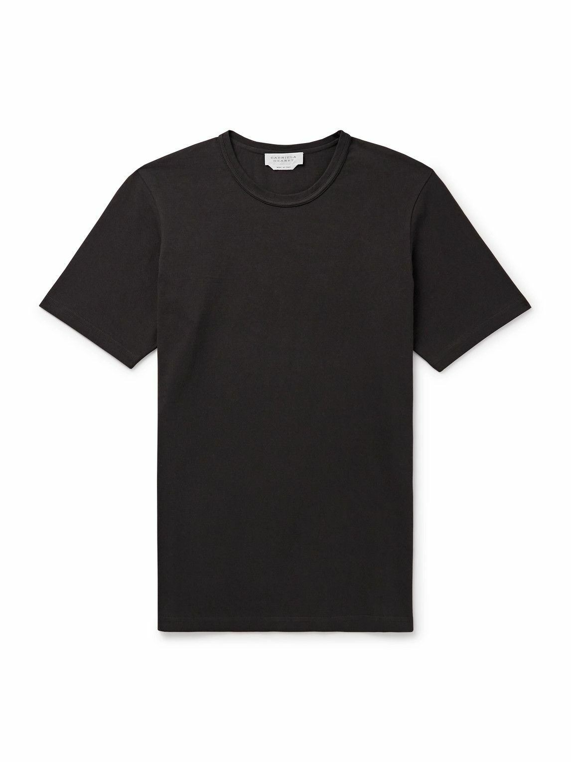 Gabriela Hearst - Bandeira Cotton-Jersey T-Shirt - Brown