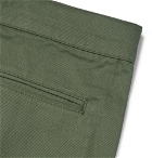Fear of God - Belted Pleated Cotton-Twill Cargo Trousers - Army green