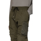 John Elliott Green High Shrunk Nylon Cargo Pants