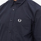 Fred Perry Authentic Men's Short Sleeve Oxford Shirt in Navy
