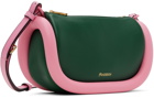 JW Anderson Green & Pink Bumper-12 Leather Crossbody Bag