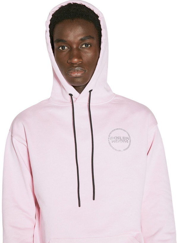 Photo: Boiler Room Hooded Sweatshirt With Diamante Logo Motifs