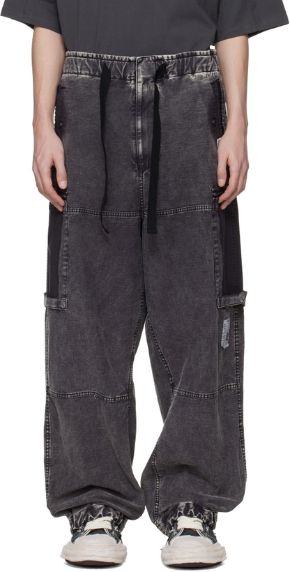 Photo: Maison MIHARA YASUHIRO Gray Cotton Satin Cargo Pants